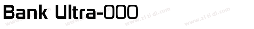 Bank Ultra字体转换